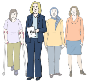 Eine Gruppe von Frauen