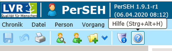 Erläuterungen sind hinter dem Symbol des Fragezeichens hinterlegt.